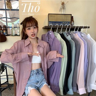 Áo sơ mi voan kính nhiều màu A10