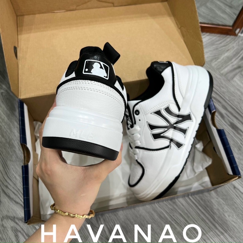 Mlb liner ny đen cao cấp . Giày thể thao nam nữ sneaker Nike ny kèm hộp