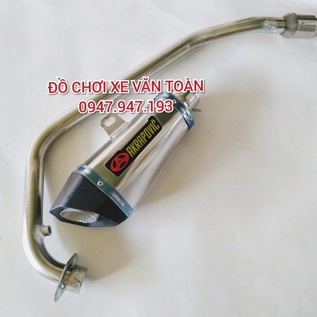 Pô Akrapovic bạc độ Winner - Pô Winner