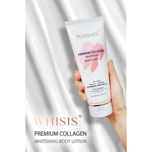 Kem Dưỡng Thể Trắng Da Chống Nắng WHISIS Premium Collagen Whitening Body Lotion 200ml