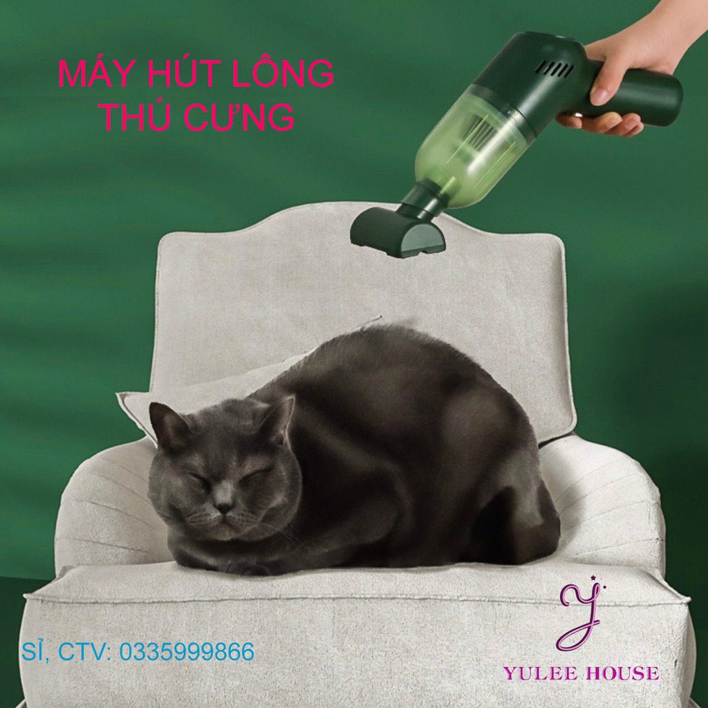 MÁY HÚT LÔNG CHÓ MÈO CẦM TAY KHÔNG DÂY HELLO LEIBO - THIẾT BỊ HÚT BỤI GIA ĐÌNH, XE HƠI CAO CẤP