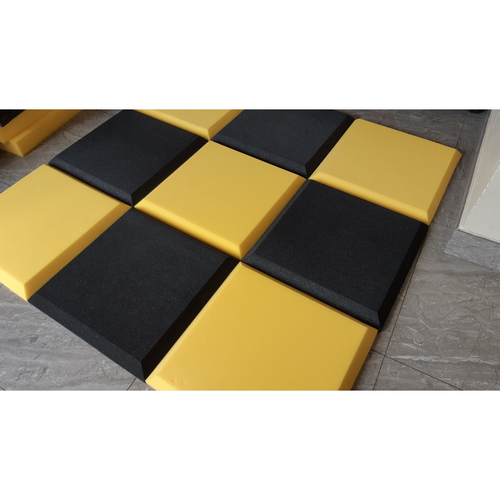 Mút tiêu âm vuông 50*50 đẹp dán tường 1 ô cho phòng thu âm, phòng karaoke, phòng livestream.bay...