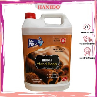 Nước rửa tay thảo mộc diệt khuẩn Mr.Fresh 5L
