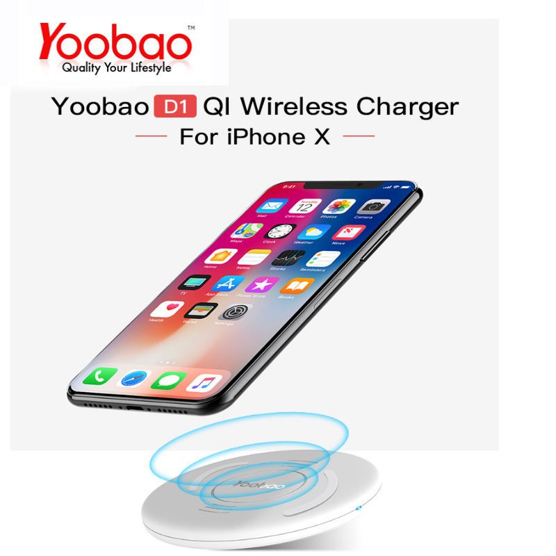 Sạc không dây Yoobao D1 chính hãng  5V/1A- Tương thích với iphone 8 trở lên- Siêu nhỏ gọn- Vô cùng tiện lợi