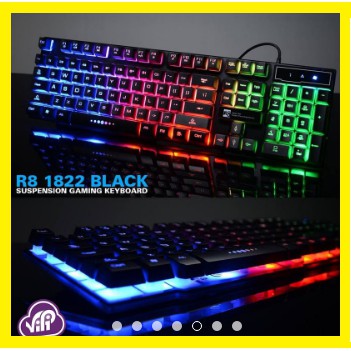 Free Ship Bàn Phím R8 1822 Led Chuyên Phòng Game