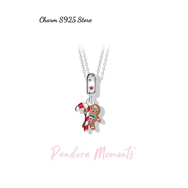 CHARM PAN ALE TREO CHIẾC BÁNH GỪNG TINH NGHỊCH BẠC S925 CAO CẤP