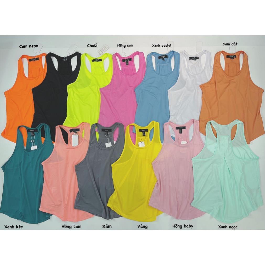 ÁO TANK LƯỚI MÈ F21 TẬP GYM KIỂU 3 LỖ MẶC NHẸ THOÁNG MÁT *