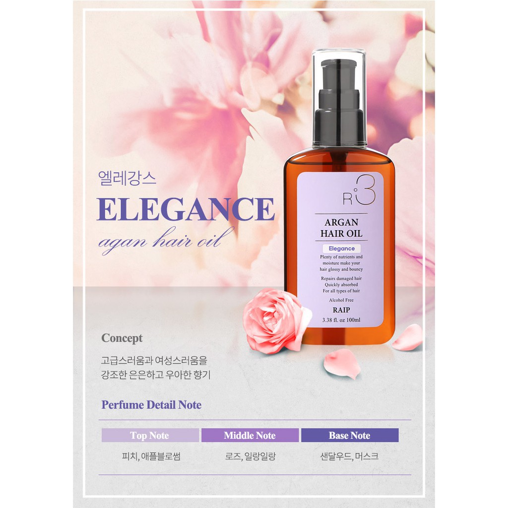 Dầu dưỡng tóc 💝 FREESHIP 💝 TINH DẦU DƯỠNG TÓC R3 RAIP ARGAN HAIR OIL 100ml Hàn Quốc | BigBuy360 - bigbuy360.vn