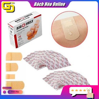Ơ gâu 100 miếng dán vết thương đủ kích thước