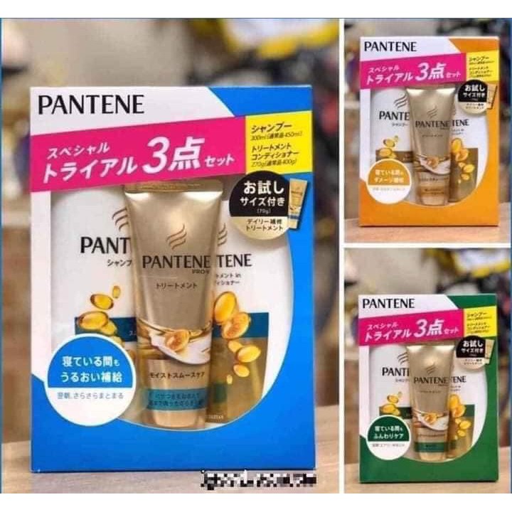 Set 3 Bộ Dầu Gội Xả Pantene Nhật Bản