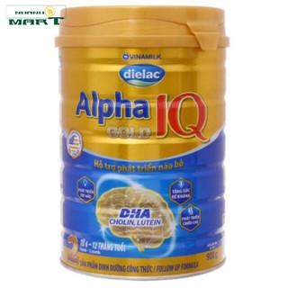 Sữa bột dielac alpha gold iq 2 hộp thiếc 900g - nhanhomart