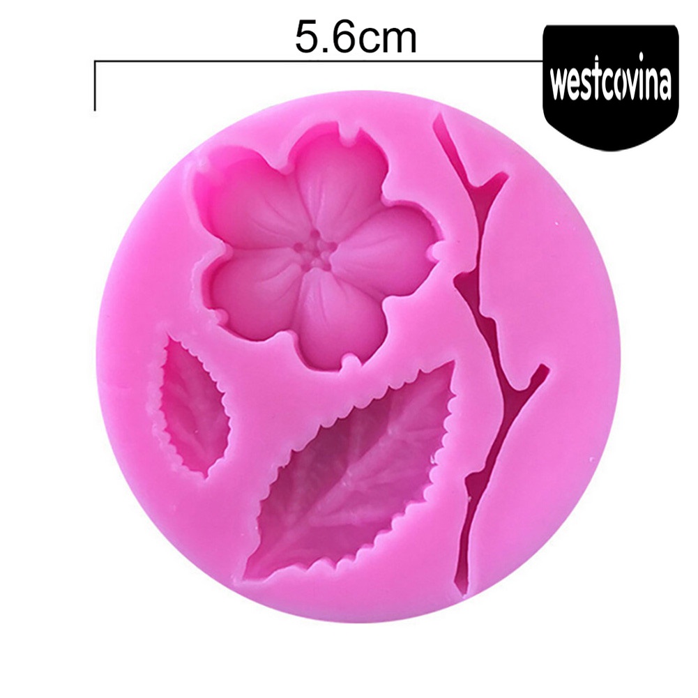 [Hot]☀ Khuôn Silicone Làm Bánh &amp; Socola Hình Hoa Anh Đào DIY
