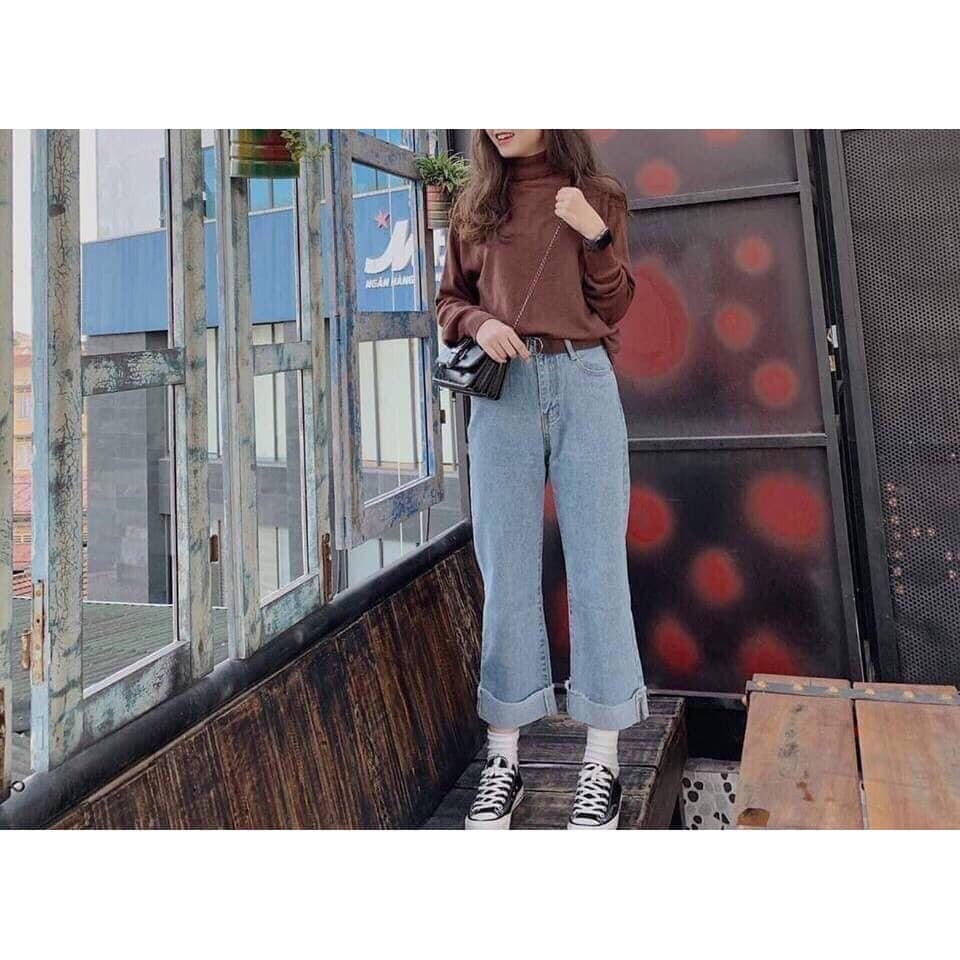 Quần jean nữ ống sớ hàng hoot 20XX