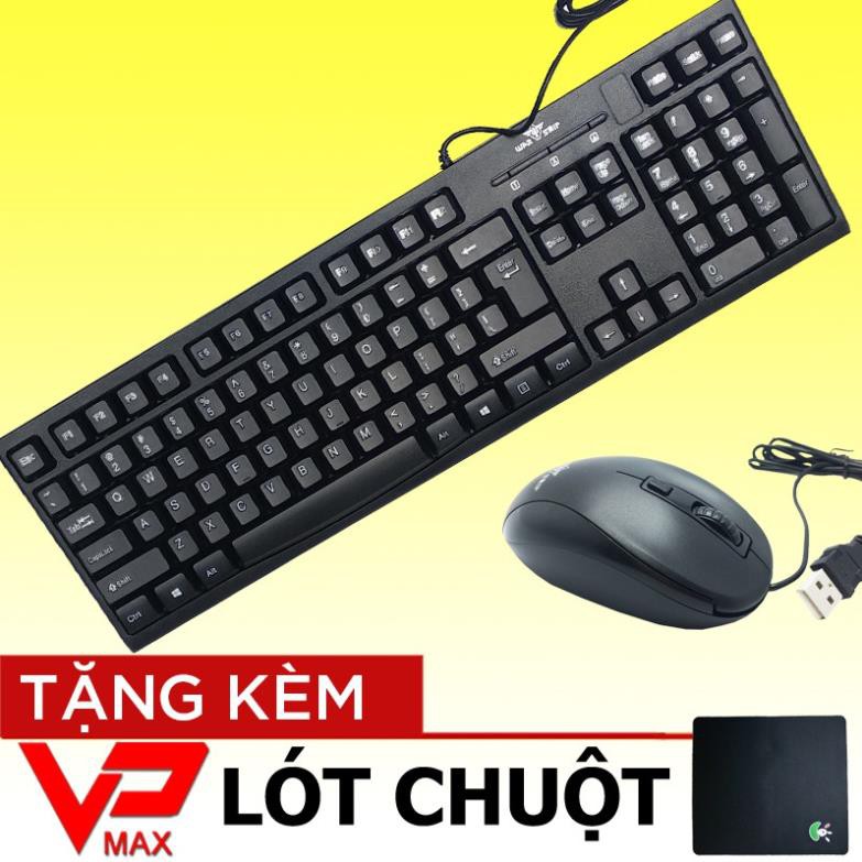 Xả Kho giá sốc Bộ chuột & bàn phím văn phòng chơi game Warship GK1000 tặng lót chuột