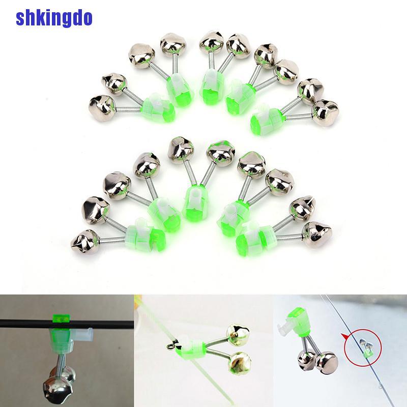 Set 10 Chuông Báo Cá Cắn Câu Màu Xanh Lá