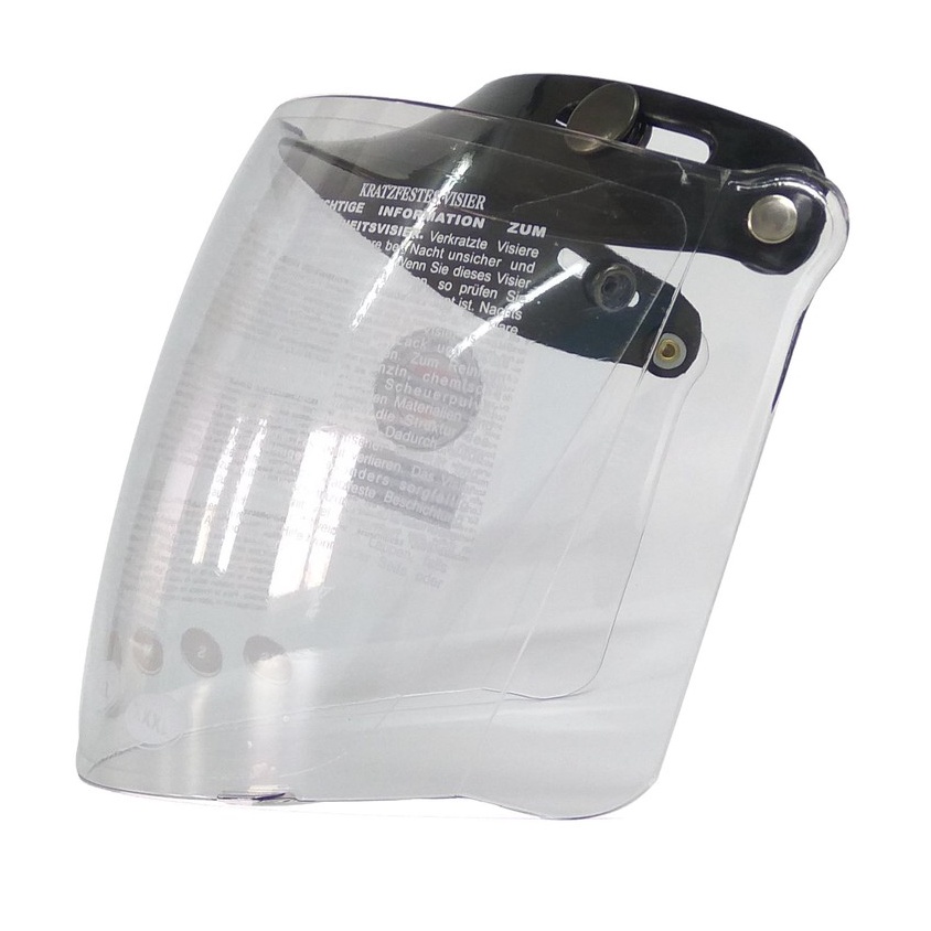 Kính trong suốt tháo rời 3 khuy Sunda 105C lắp mũ bảo hiểm 1/2 hoặc ba phần tư Kính che 3/4 mặt dạng lồi