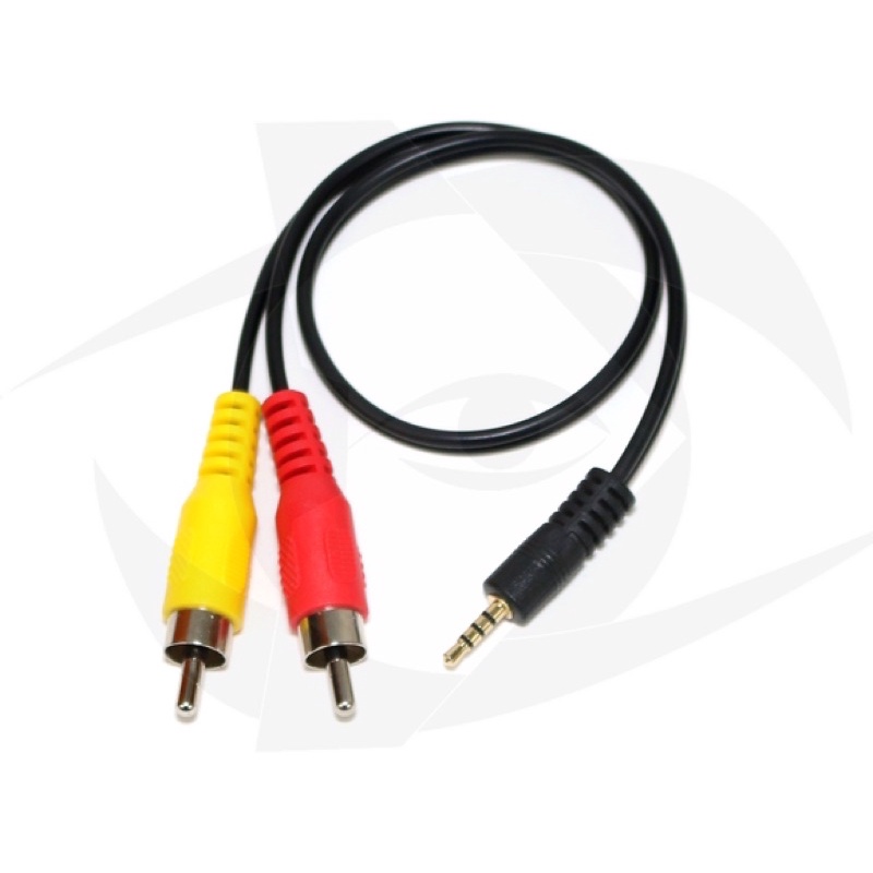 dây 2.5mm sang AV cho máy game 4 nút 2.5mm to Male Mono RCA A/V Plugs Adaptor Lead (300mm)