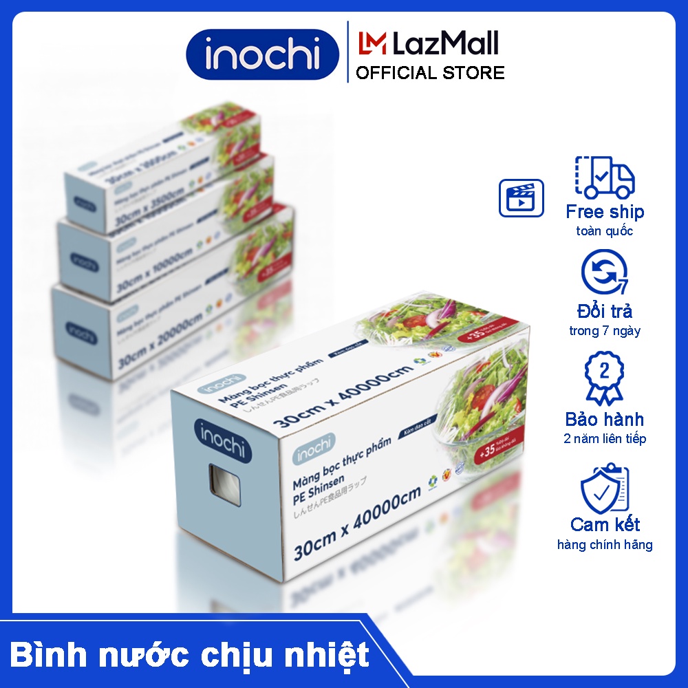 Màng co bọc thực phẩm cao cấp 30*20000 cm PE Shinsen Inochi bảo quản thực phẩm tươi sạch loại