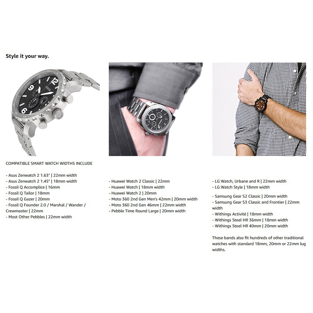Vòng Đeo Tay Tháo Gỡ Nhanh Bằng Thép Không Gỉ 14mm / 16mm / 18mm / 19mm / 20mm / 22mm / 24mm