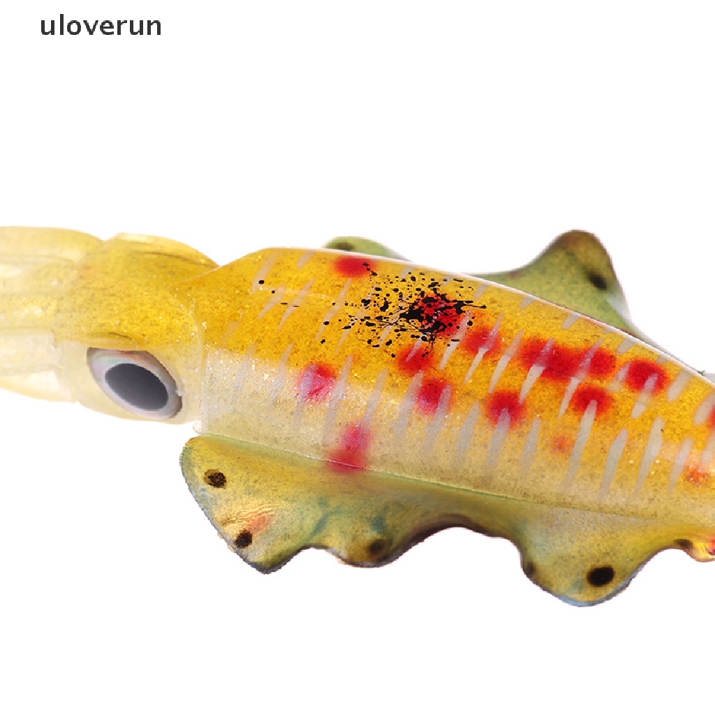 Mồi Câu Cá Hình Con Mực Mềm Phát Sáng Độc Đáo