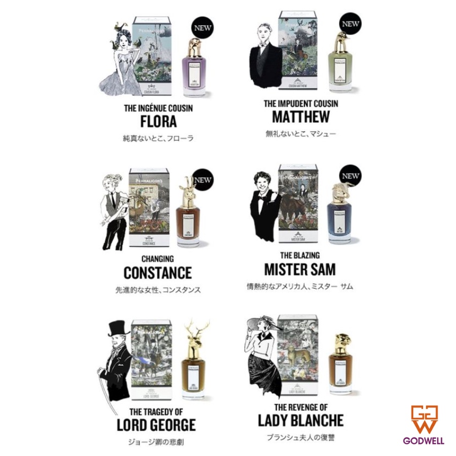 Nước hoa đầu thú Penhaligon's Portrait Collection nam nữ nhiều mùi