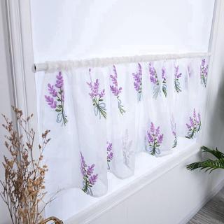 Rèm cửa phòng tắm in hoa phong cách Bắc Âu