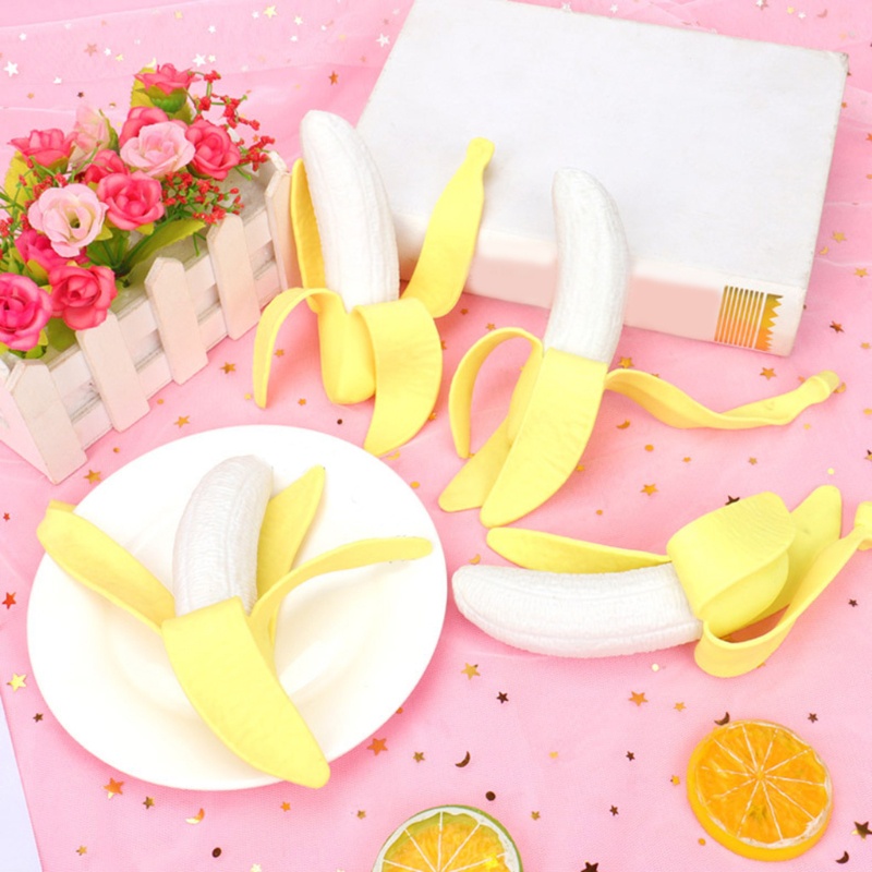 Đồ Chơi Bóp Tay Hình Trái Chuối Thực Tế Giảm Stress 5'' Cho Người Lớn