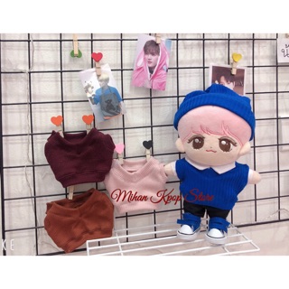 [Nhập TOYMAY giảm 10K Xu]Áo ghile cho doll 20cm