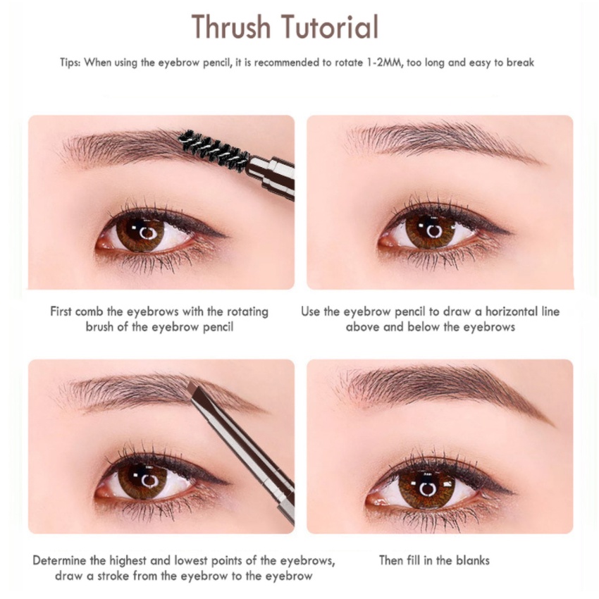 Chì kẻ mày chống nước lâu trôi trang điểm tự nhiên