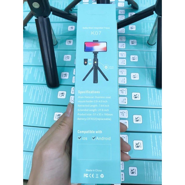▥Gậy Tự Sướng Bluetooth K07, Gậy Selfie Bluetooth Loại 1 Cực | BigBuy360 - bigbuy360.vn