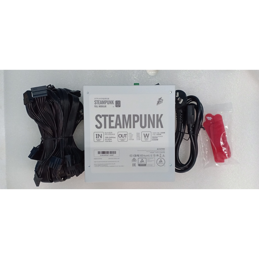 Nguồn máy tính 650W STeampunk PLAYER PS-650AX RGB Chiếu Sáng Công Suất 650W