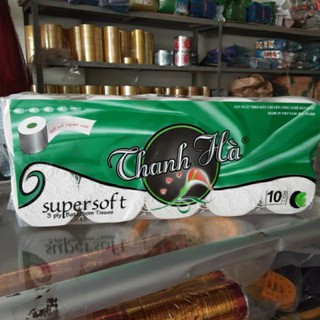 4 bịch giấy vệ sinh thanh hà không lõi