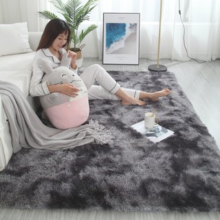 Thảm lông loang trải sàn, phòng khách trang trí nhà cửa 1m6x2m jt
