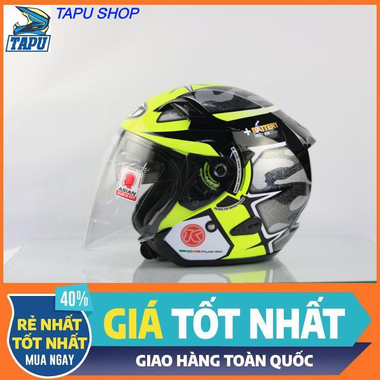 [CHÍNH HÃNG] MŨ BẢO HIỂM 3/4 2 KÍNH KYT VENOM ESPARGARO GUN METAL