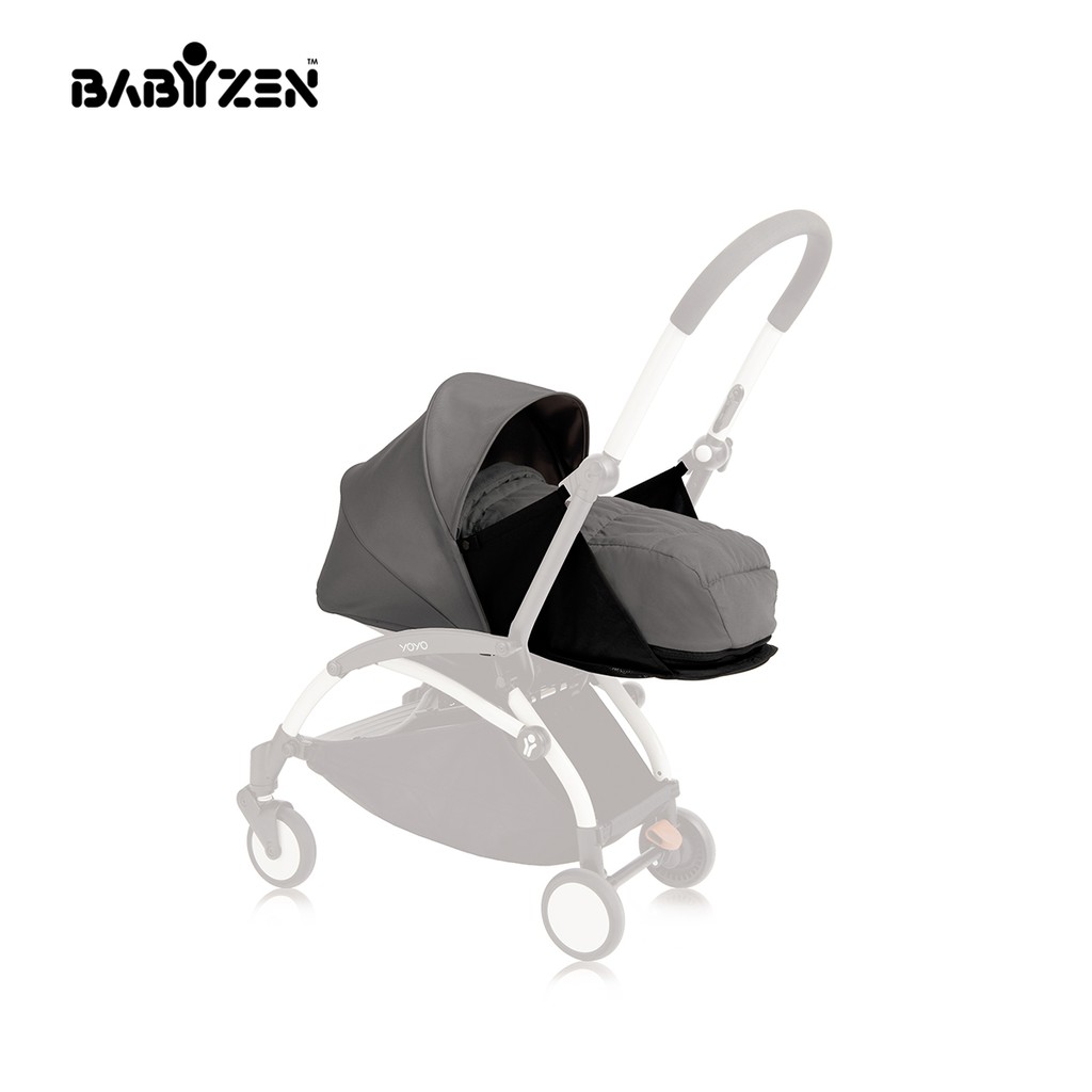 Bộ màn chụp và đệm xe đẩy BABYZEN YOYO 0+ Ghi Silver