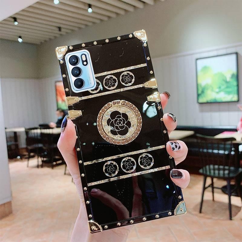 Ốp Điện Thoại Mềm Chống Sốc Có Vòng Đỡ Cao Cấp Cho OPPO Reno8 Z 5G Reno 7 Pro Reno 6 6Pro Reno 7Z