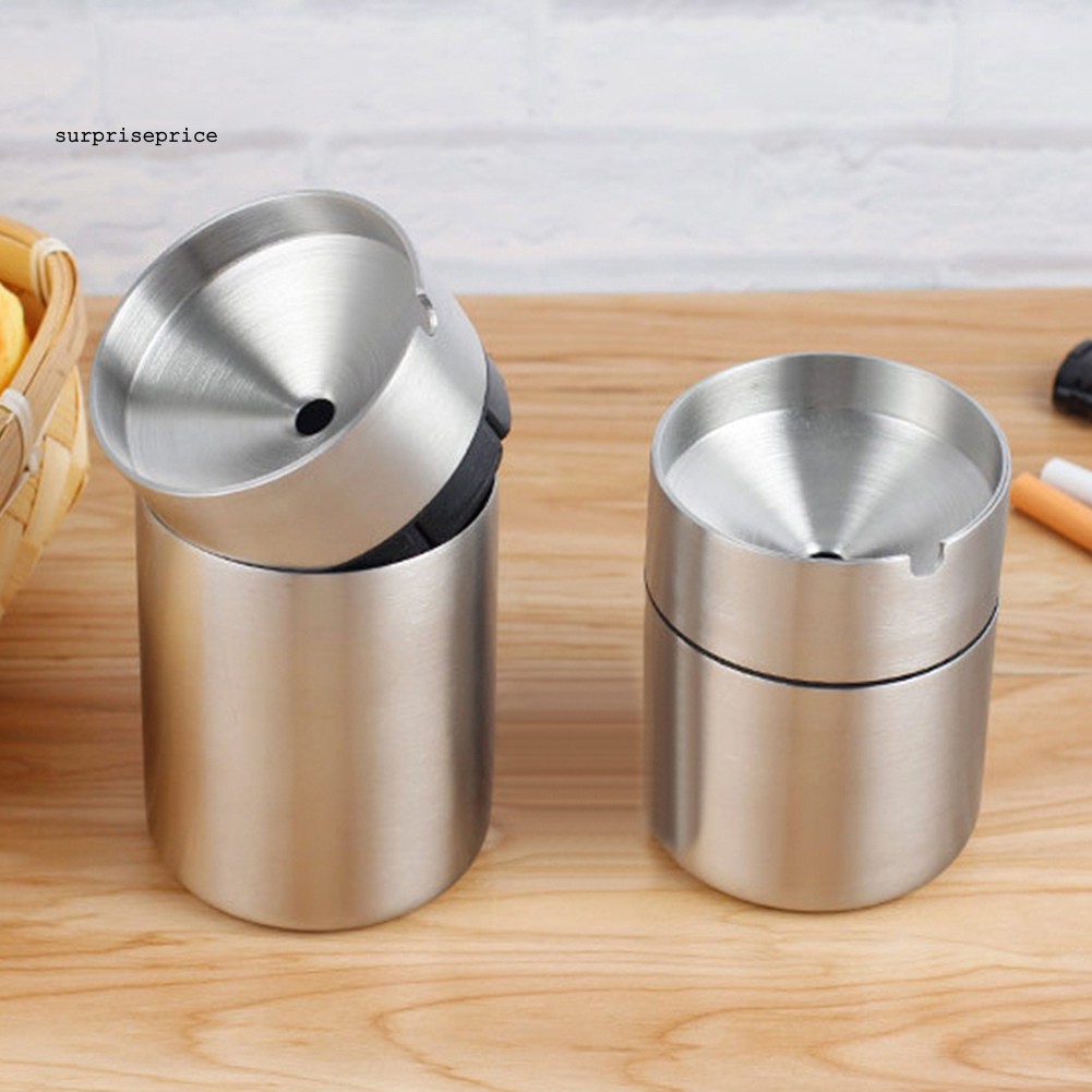 Giá Đỡ Gạt Tàn Thuốc Lá Chống Gió Bằng Thép Không Gỉ Cho Xe Hơi