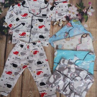 Combo bộ pizama dài cho bé trai9