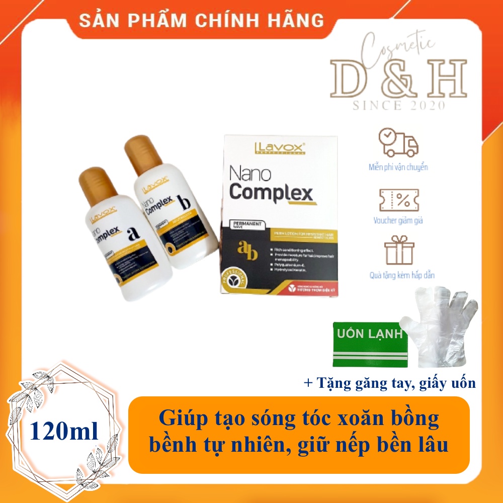 Uốn lạnh cá nhân siêu dưỡng Lavox Nano Complex, 120ml, tiện dụng, tạo kiểu tóc hợp thời trang - D&H SHOP