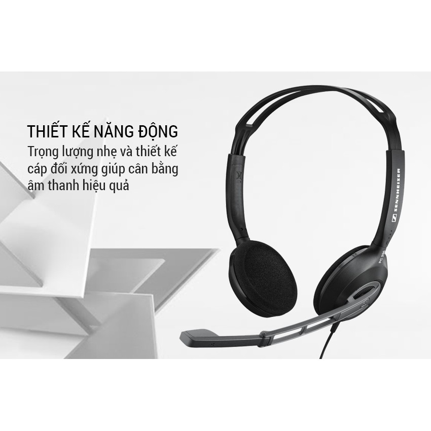 Thanh lý Tai nghe Sennheiser kèm mic chat PC 3 CHAT đã qua sử dụng, sản phẩm được nhiều bạn học online ưa thích