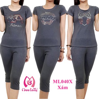 [FREESHIP từ 150k] ML040 - Bộ mặc nhà nữ Bo Rip  MISS LATHY