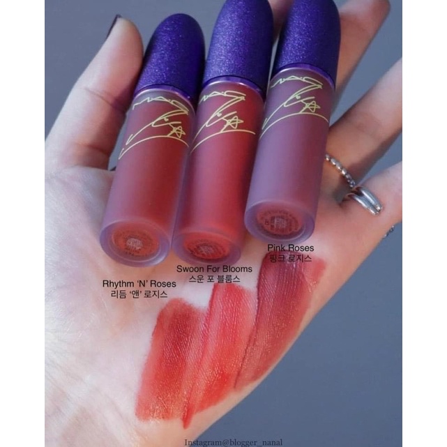 SON MAC x LISA BLACK PINK  SON KEM MAC POWER KISS LIQUID LIPCOLOR