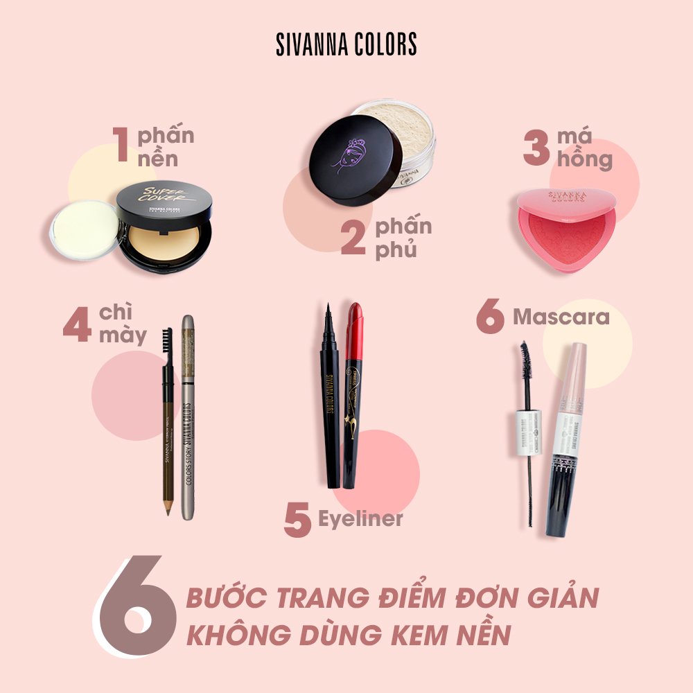 Phấn Phủ Sivanna Loose Powder mỏng nhẹ, kiềm dầu Thái Lan