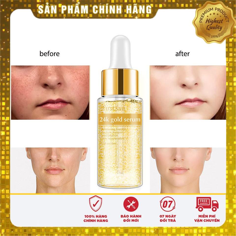 Serum Dưỡng Da Mạ Vàng 24k, tinh chất nâng cơ, dưỡng ẩm, chống nhăn