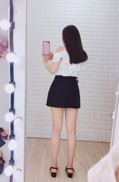 Chân váy kaki nữ có quần đùi lót trong CV600 | BigBuy360 - bigbuy360.vn