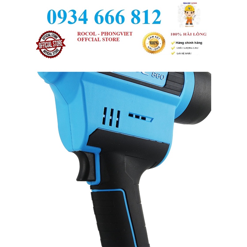 Súng rút ốc tán tự động ROCOL RL860 BẰNG PIN KÈM ĐẦU M4 M5 M6 M8