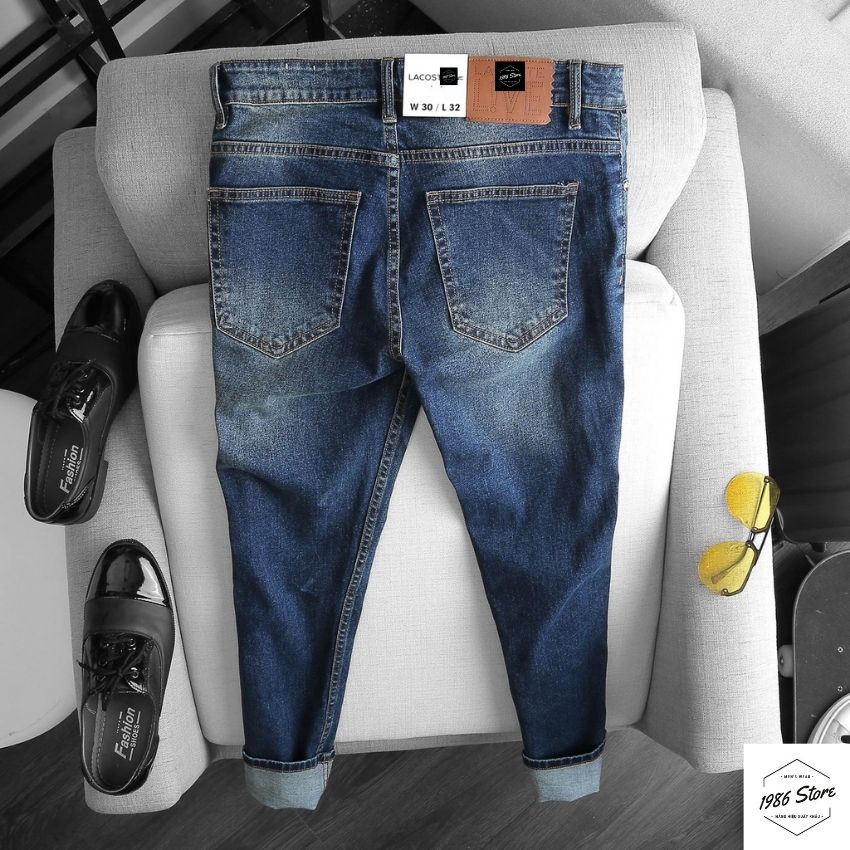 [Hàng Xịn - Ảnh Thật] Quần jeans nam L.coste Blue, hàng xuất cao cấp.