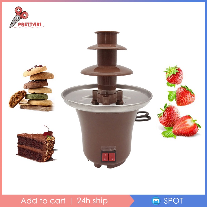 [Prettyia1] Máy Phun Sô Cô La Mini 3 Tầng Dùng Để Đựng Sốt / Sốt BBQ