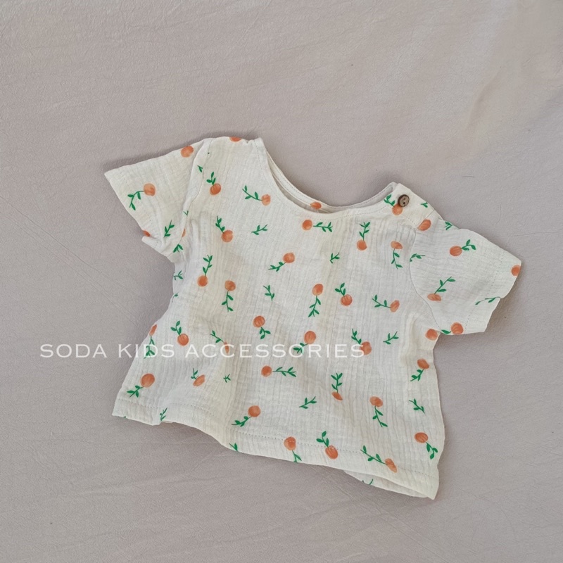 [Mã SKAMA8 giảm 8% đơn từ 300k] (Hàng thiết kế) Set Muslin xô Quýt và Cầu Vồng (2 mẫu)