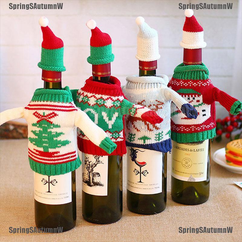 Vỏ Bọc Chai Rượu Hoạ Tiết Giáng Sinh 2021